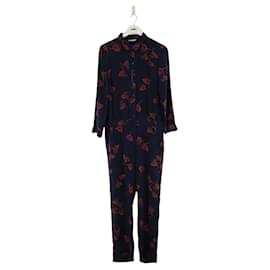 Bash Silk jumpsuit Blue