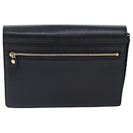 Autre Marque-Burberrys Clutch Bag Leather Black Auth bs18898-Black