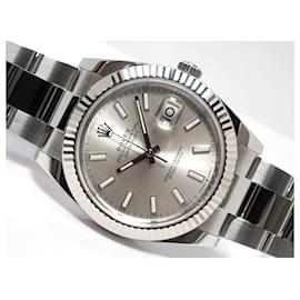 Rolex-ROLEX Datejust41 silver bar 126334 '21 Mens-Silvery
