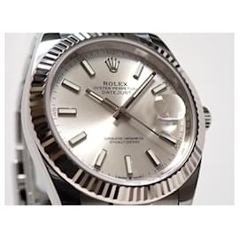 Rolex-ROLEX Datejust41 silver bar 126334 '21 Mens-Silvery