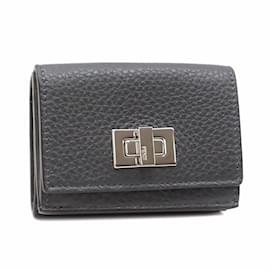 Fendi-Fendi Tri-fold Wallet for Women-Brown