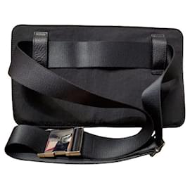 Christian Dior-Christian Dior Black Nylon and Leather Fanny Pack-Black