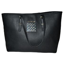 Borsa shopper a spalla Thierry Mugler nera in similpelle Nero
