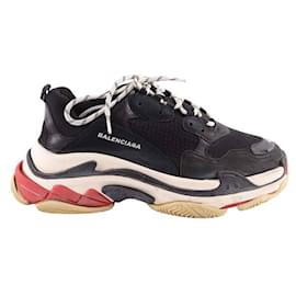 Balenciaga-Leather sneakers-Black