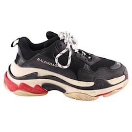 Balenciaga-Leather sneakers-Black