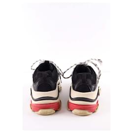 Balenciaga-Leather sneakers-Black