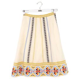 Tory Burch Saia de algodão Bege