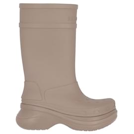 Balenciaga-Botas de borracha taupe Balenciaga x Crocs - Anos 2020-Taupe