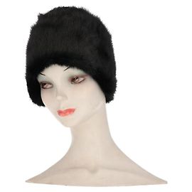 Autre Marque A.N.G.E.L.O. Vintage Cult Black Mink Fur Hat - 2020s Black