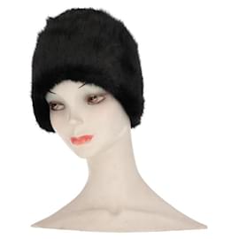 Autre Marque-A.N.G.E.L.O. Vintage Cult Black Mink Fur Hat - 2020s-Black