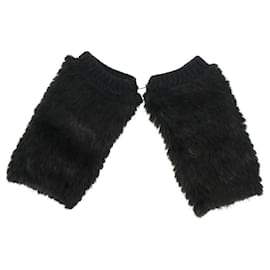 Autre Marque-A.N.G.E.L.O. Vintage Cult Black Wool Mittens - 2020s-Black