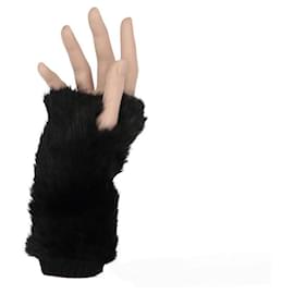 Autre Marque-A.N.G.E.L.O. Vintage Cult Black Wool Mittens - 2020s-Black