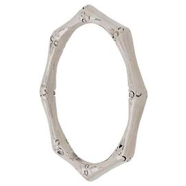 Gianfranco Ferré Silver Metal Rigid Bracelet - 2000s Silvery