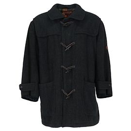 Autre Marque Henri-Lloyd-Blue-Wool-Montgomery-Coat Blue