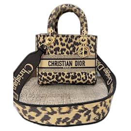 Christian Dior Borsa Lady Dior D-Lite leopard Stampa leopardo