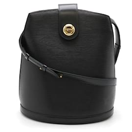Louis Vuitton-Louis Vuitton Epi Leather Cluny Shoulder Bag Black-Black