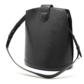 Louis Vuitton-Louis Vuitton Epi Leather Cluny Shoulder Bag Black-Black