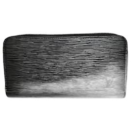 Louis Vuitton-Louis Vuitton Epi Zippy Wallet Noir M61857-Black