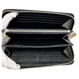 Louis Vuitton-Louis Vuitton Epi Zippy Wallet Noir M61857-Black