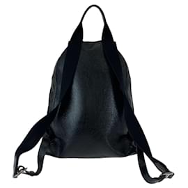 Balenciaga-Balenciaga Leather Essential Crinkle Backpack-Black