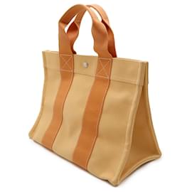 Hermès-Sac tote en toile PM Bora Bora d'Hermès-Orange