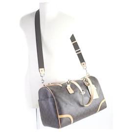 Coach-COACH Signature 2WAY Leather Shoulder Bag-Brown