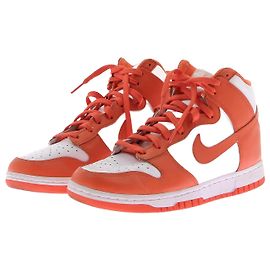 Baskets Nike T.EU 40.5 Cuir Orange