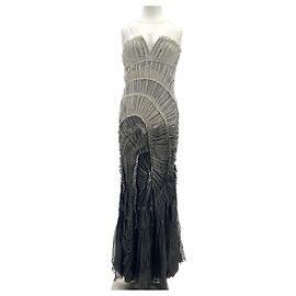 Robe Alberta Ferretti T.FR 36 Viscose Gris