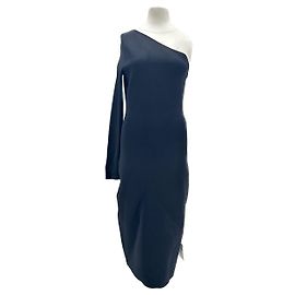 Victoria Beckham Kleid T.UK 14 Viskose Schwarz