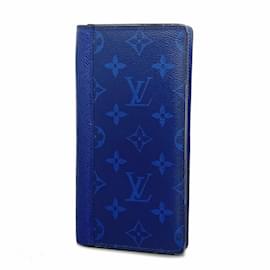 Louis Vuitton-Louis Vuitton Long Wallet Taigarama Portefeuille Brazza M30297-Blue