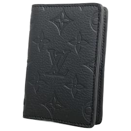 Louis Vuitton-Louis Vuitton Monogram Shadow Card Case-Black