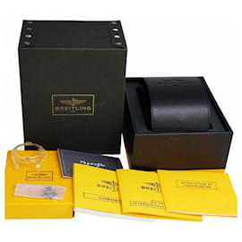 Breitling-Breitling Chronomat 44 AB0110 Black Dial Watch-Other