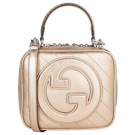 Sac à main Gucci Blondie Small en or Doré Métallisé