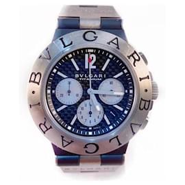 Bulgari-44 mm BVLGARI DIAGONNO-Black