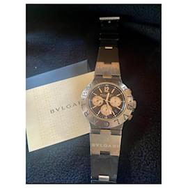Bulgari-44 mm BVLGARI DIAGONNO-Black