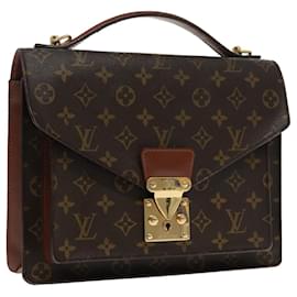 Louis Vuitton-LOUIS VUITTON Monogram Monceau 28 Hand Bag 2way M51185 LV Auth 95903-Monogram