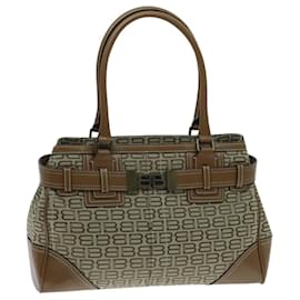 Balenciaga-Sac à main BALENCIAGA en toile et cuir ancien modèle beige authentique yk15587-Beige
