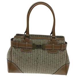 Balenciaga-BALENCIAGA Hand Bag Canvas Leather Old model Beige Auth yk15587-Beige