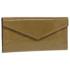 Cartier-CARTIER Long Wallet Enamel Black Auth 94753-Black
