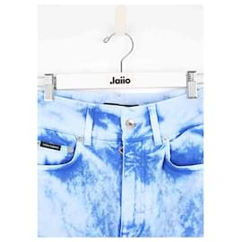 Dolce & Gabbana-Cotton slim jeans-Blue