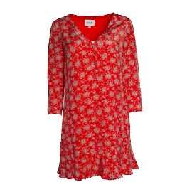 SéZane Blumenmusterkleid Sezane Rot