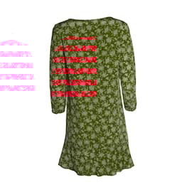 SéZane-Sezane, floral printed dress-Red
