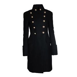 Saint Laurent, décolleté Tribute 16 in suede con lacci Nero
