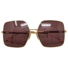 Fendi-FENDI YELLOW GOLD SUNGLASSES-Golden