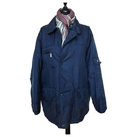 Gianfranco Ferré Blue Nylon Jacket Blue