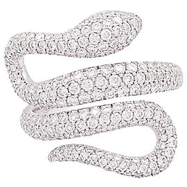 Messika ring 'Snake' in white gold, diamonds. Other