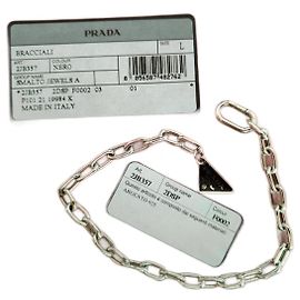 Pulseira charm em prata 925 Prada 2JB357 Prata