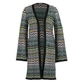 M Missoni Cardigã de crochê Lurex com nó Missoni Preto Rosa Verde Amarelo