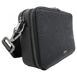 Christian Dior-Christian Dior Black Leather Shoulder Bag-Black