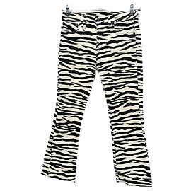 Pantalones R13 T.US 28 de algodón Negro